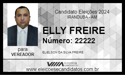 Candidato ELLY FREIRE 2024 - IRANDUBA - Eleições