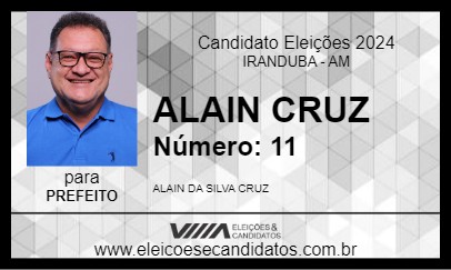 Candidato ALAIN CRUZ 2024 - IRANDUBA - Eleições