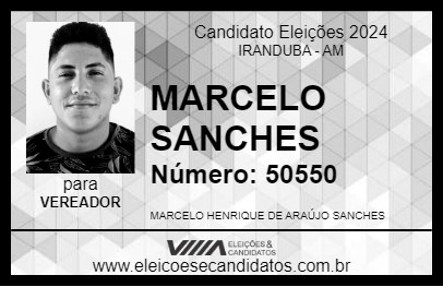 Candidato MARCELO SANCHES 2024 - IRANDUBA - Eleições