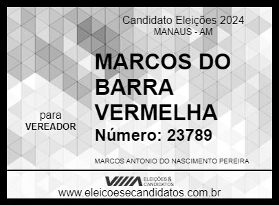 Candidato MARCOS DO BARRA VERMELHA 2024 - MANAUS - Eleições