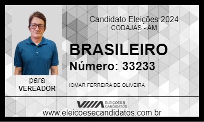 Candidato BRASILEIRO 2024 - CODAJÁS - Eleições