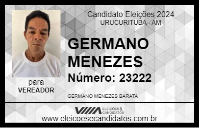 Candidato GERMANO MENEZES 2024 - URUCURITUBA - Eleições