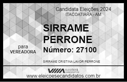 Candidato SIRRAME PERRONE 2024 - ITACOATIARA - Eleições