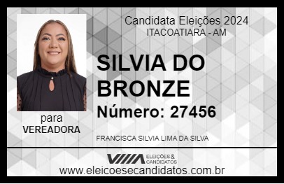 Candidato SILVIA DO BRONZE 2024 - ITACOATIARA - Eleições