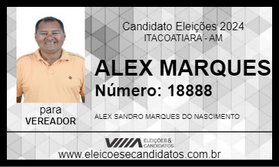 Candidato ALEX MARQUES 2024 - ITACOATIARA - Eleições