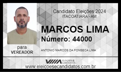 Candidato MARCOS LIMA 2024 - ITACOATIARA - Eleições