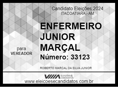 Candidato ENFERMEIRO JUNIOR MARÇAL 2024 - ITACOATIARA - Eleições