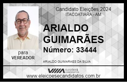 Candidato ARIALDO GUIMARÃES 2024 - ITACOATIARA - Eleições