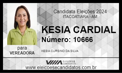 Candidato KESIA CARDIAL 2024 - ITACOATIARA - Eleições