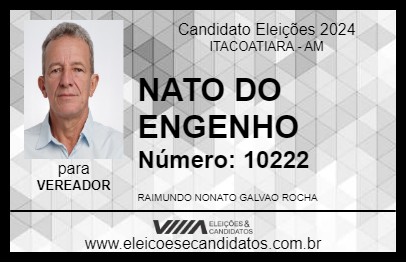 Candidato NATO DO ENGENHO 2024 - ITACOATIARA - Eleições