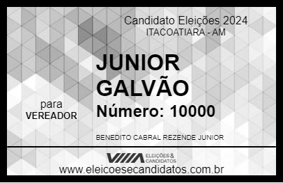 Candidato JUNIOR GALVÃO 2024 - ITACOATIARA - Eleições