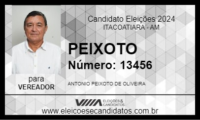 Candidato PEIXOTO 2024 - ITACOATIARA - Eleições