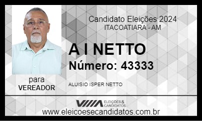 Candidato A I NETTO 2024 - ITACOATIARA - Eleições