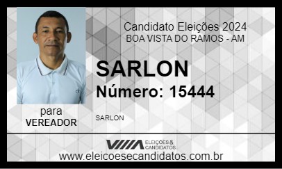 Candidato SARLON 2024 - BOA VISTA DO RAMOS - Eleições