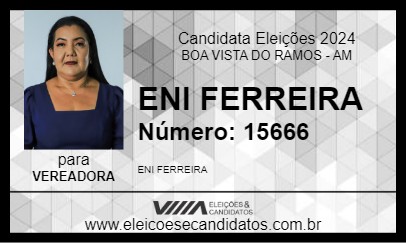 Candidato ENI FERREIRA 2024 - BOA VISTA DO RAMOS - Eleições