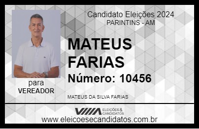 Candidato MATEUS FARIAS 2024 - PARINTINS - Eleições