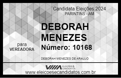 Candidato DEBORAH MENEZES 2024 - PARINTINS - Eleições