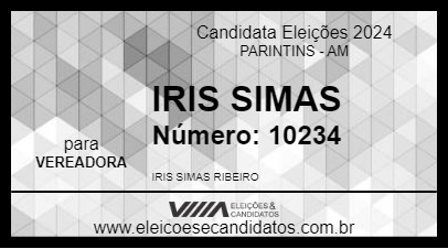 Candidato IRIS SIMAS 2024 - PARINTINS - Eleições