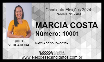 Candidato MARCIA COSTA 2024 - PARINTINS - Eleições