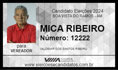 Candidato MICA RIBEIRO 2024 - BOA VISTA DO RAMOS - Eleições