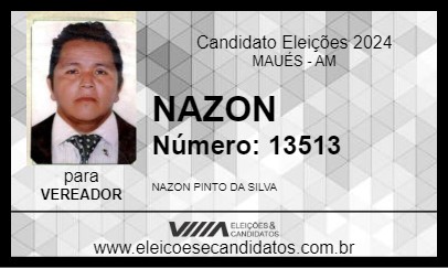 Candidato NAZON 2024 - MAUÉS - Eleições