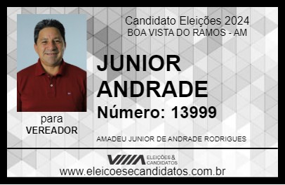 Candidato JUNIOR ANDRADE 2024 - BOA VISTA DO RAMOS - Eleições