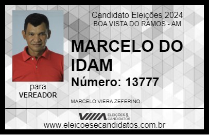 Candidato MARCELO DO IDAM 2024 - BOA VISTA DO RAMOS - Eleições