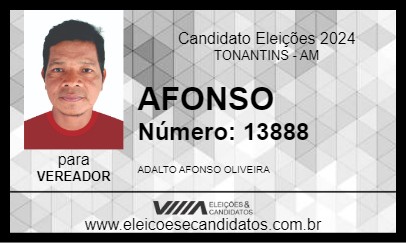 Candidato AFONSO 2024 - TONANTINS - Eleições