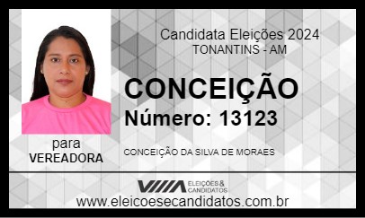 Candidato CONCEIÇÃO 2024 - TONANTINS - Eleições