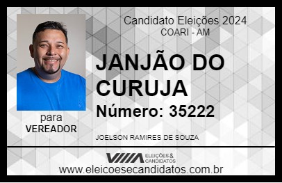 Candidato JANJÃO DO CURUJA 2024 - COARI - Eleições