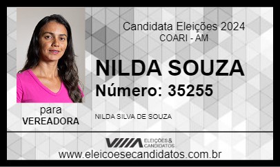 Candidato NILDA SOUZA 2024 - COARI - Eleições