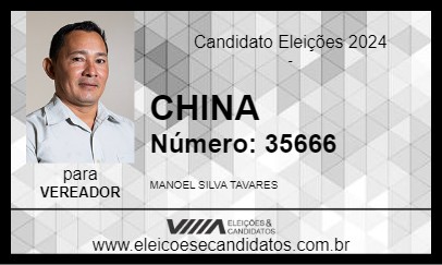 Candidato CHINA 2024 - COARI - Eleições