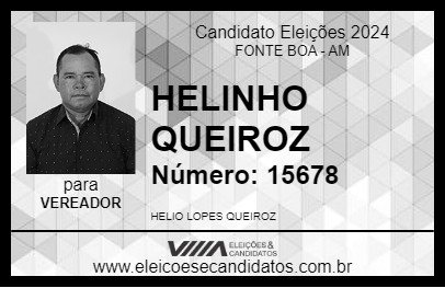 Candidato HELINHO QUEIROZ 2024 - FONTE BOA - Eleições