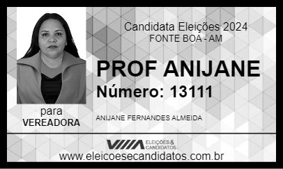 Candidato PROF ANIJANE 2024 - FONTE BOA - Eleições