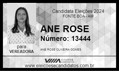 Candidato ANE ROSE 2024 - FONTE BOA - Eleições