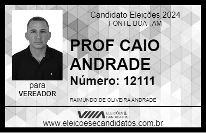 Candidato PROF CAIO ANDRADE 2024 - FONTE BOA - Eleições