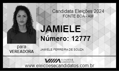 Candidato JAMIELE 2024 - FONTE BOA - Eleições