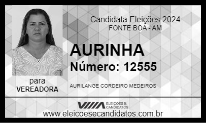 Candidato AURINHA 2024 - FONTE BOA - Eleições