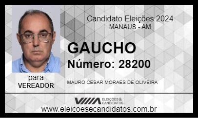 Candidato GAUCHO 2024 - MANAUS - Eleições