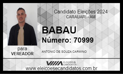 Candidato BABAU 2024 - CARAUARI - Eleições