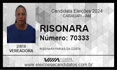 Candidato RISONARA 2024 - CARAUARI - Eleições