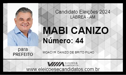 Candidato MABI CANIZO 2024 - LÁBREA - Eleições