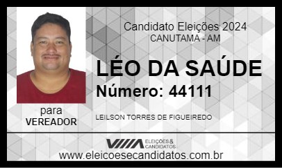 Candidato LÉO DA SAÚDE 2024 - CANUTAMA - Eleições