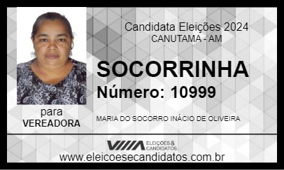 Candidato SOCORRINHA 2024 - CANUTAMA - Eleições