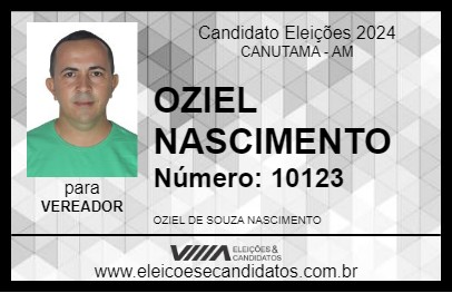 Candidato OZIEL NASCIMENTO 2024 - CANUTAMA - Eleições