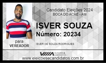 Candidato ISVER SOUZA 2024 - BOCA DO ACRE - Eleições