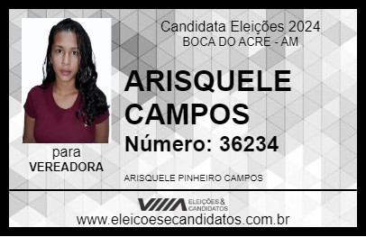 Candidato ARISQUELE CAMPOS 2024 - BOCA DO ACRE - Eleições