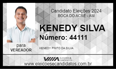 Candidato KENEDY SILVA 2024 - BOCA DO ACRE - Eleições