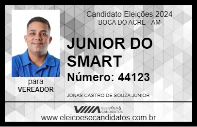 Candidato JUNIOR DO SMART 2024 - BOCA DO ACRE - Eleições