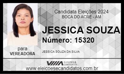 Candidato JESSICA SOUZA 2024 - BOCA DO ACRE - Eleições